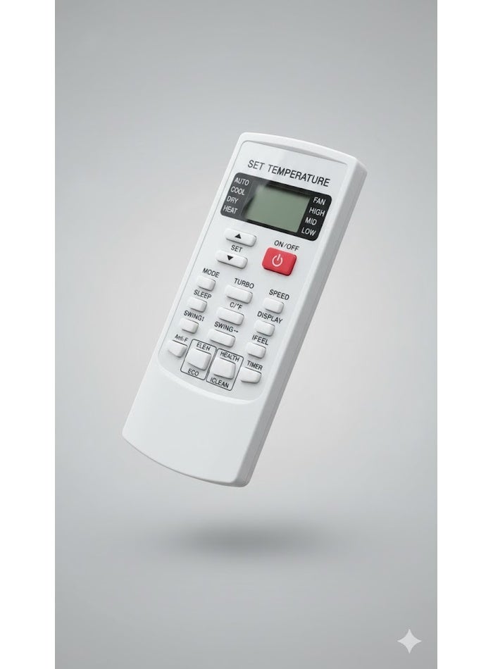 Air Conditioner Remote Control for Super General AC with LCD Display and Full Mode Support